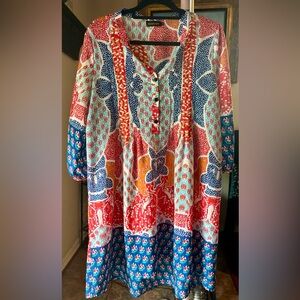 Reborn Boxy Polo long blouse